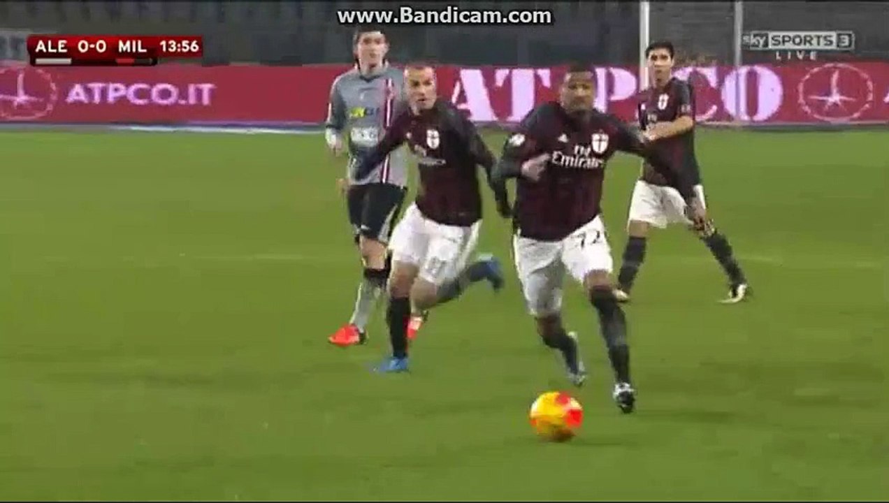 Antonelli Super Player Stops Attacks From other side Alessandria 0-0 Milan 26-01-2016