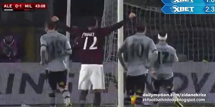 0-1 Mario Balotelli super goal - Alessandria v. AC Milan 26.01.2016 HD