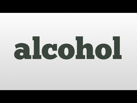 alcohol meaning and pronunciation