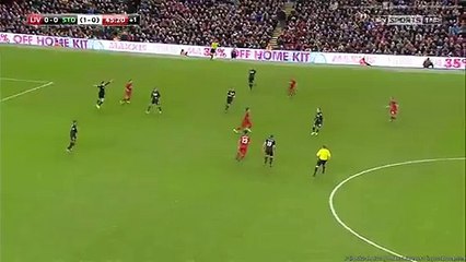 0-1 Marko Arnautovic  Amazing goal- Liverpool v. Stoke City 26.01.2016 HD