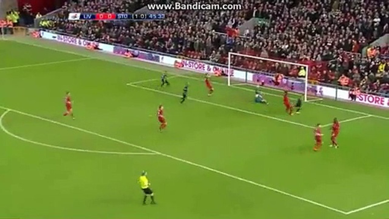 0-1 Marko Arnautović SUPER Goal Liverpool 0-1 Stoke City FA CUP