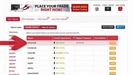 Auto Binary Signals (Main ABS) Video 3 Live Trading - October 22nd 2015