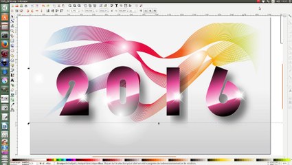 tuto inkscape : Bonne année 2016