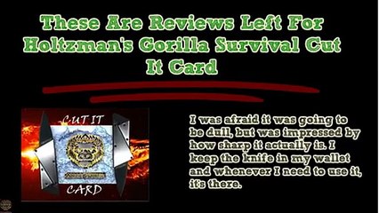 Customer Reviews Of Credit Card Knife