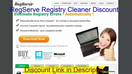 RegServe Discount, 1 Computer License, Promotion Code, $5 Discount