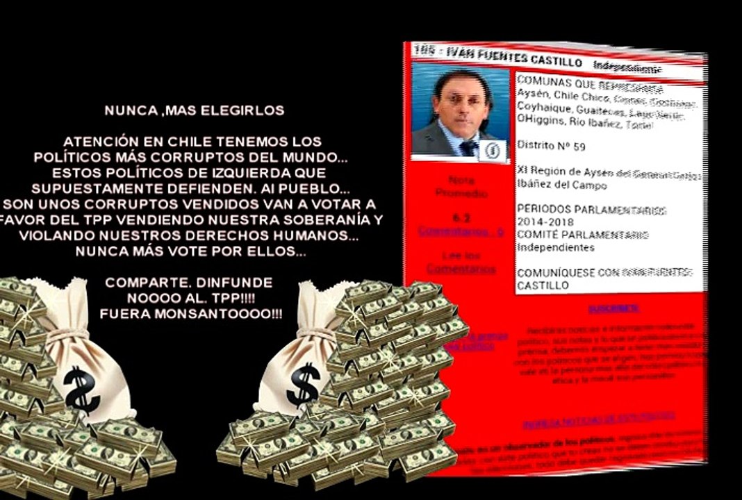lista de politicos corruptos que apoyan al TPP