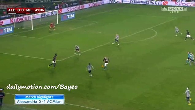 All Goals And Highlights HD - Alessandria 0-1 AC Milan - 26-01-2016