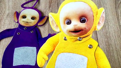 Funny Teletubbies Lala and Tinky Winky