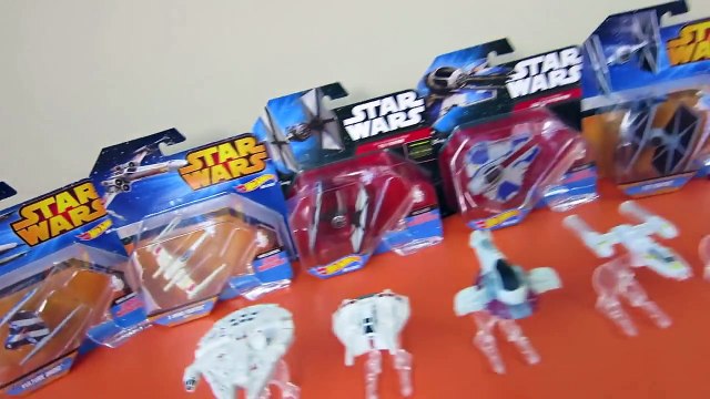 STAR WARS THE FORCE AWAKENS TIE FIGHTERS X WING LUKE SKYWALKER OBI WAN JEDI SHIPS