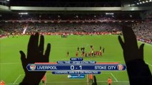 Liverpool Team Salutes The Kop - Liverpool vs Stoke - 26-01-2016
