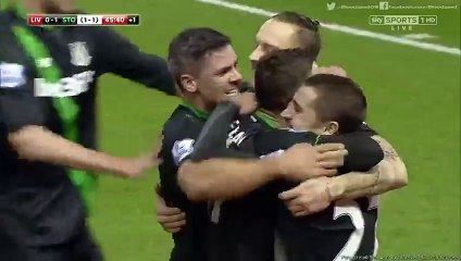 Liverpool vs Stoke City 0-1 : Marko Arnautovic Goal