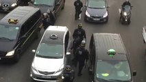 Raw: Arrests Made as French Taxi Drivers Strike