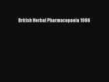 British Herbal Pharmacopoeia 1996 Free Download Book