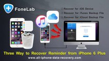 Ipod Three Way to Recover Reminder from iPhone 6 Plus - Reminder Recovery for iPhone