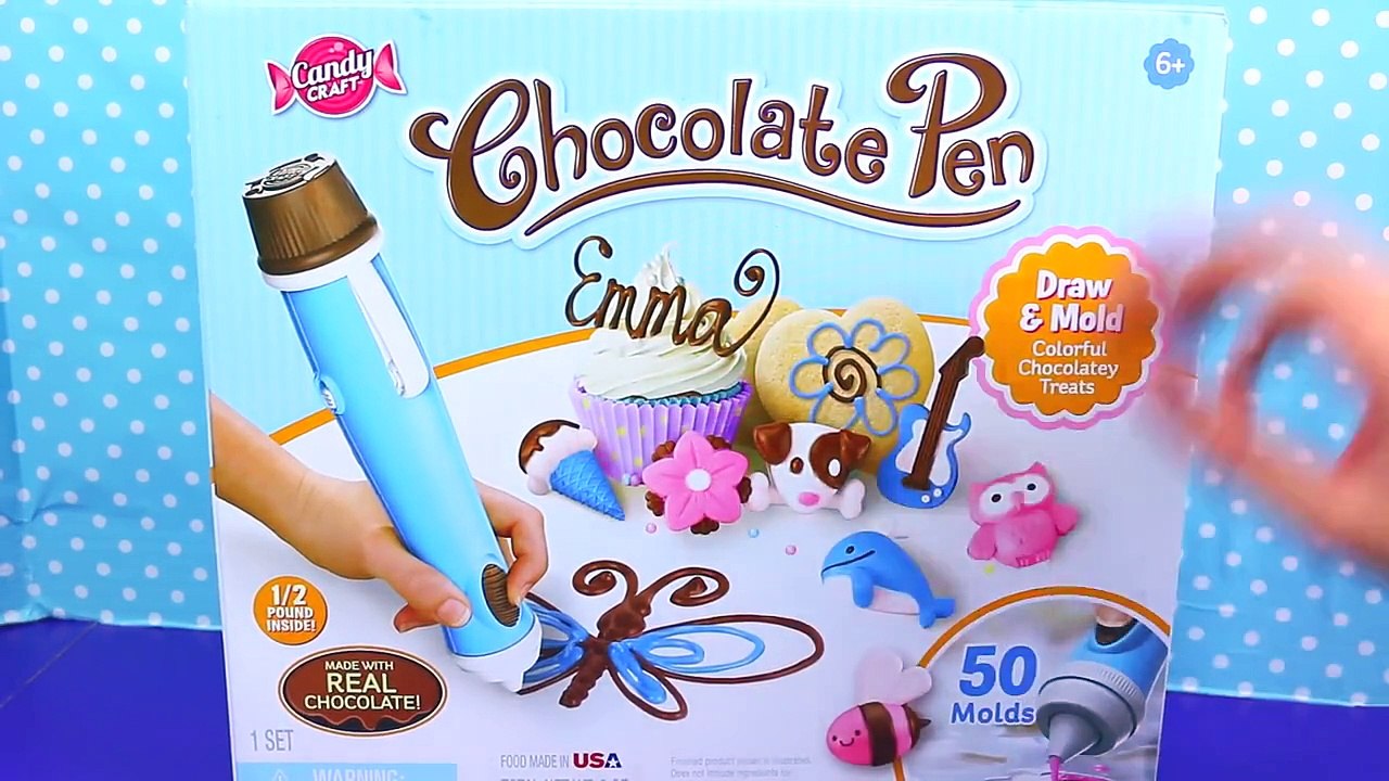 CHOCOLATE PEN Candy Maker Candy Craft Toy Review Make Your Own Chocolate Ice Cream Shapes