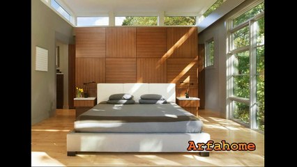 modern bedroom design in villa