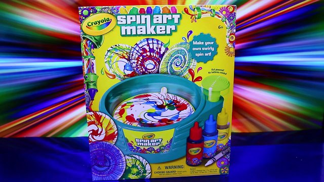 Crayola Spin Art Maker Machine Spinning Art Painting Set Toy Review Kid Friendly DisneyCar