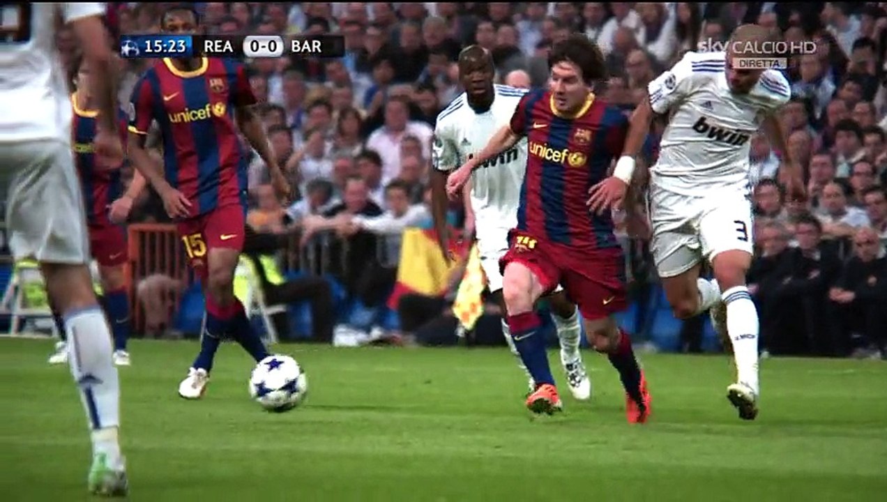 الشوط الاول مباراة برشلونة 2-0 ريال مدريد - نصف...