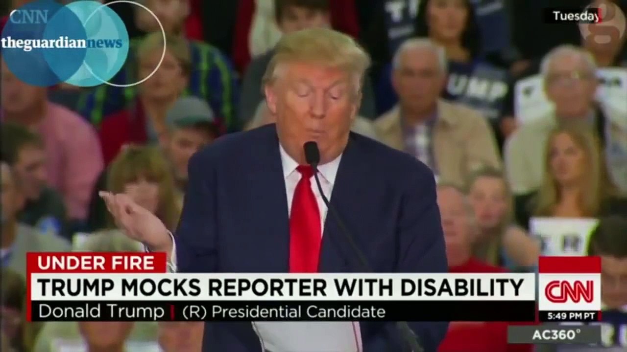 Donald Trump mocks disabled New York Times reporter Donald Trump mocks reporter with disab
