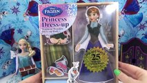 DISNEY FROZEN PRINCESS ANNA DRESS UP MAGNETIC WOODEN DOLL WITH CORONATION DRESS MUÑECA DE MADERA