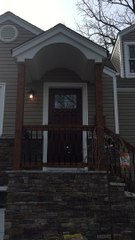 Caldwell NJ Portico Design Contractor 973 487 3704-North & West Essex County Affordable Entry Porch Designs and installation company-Local home remodeling & renovation at discount prices & cost for New Jersey houses-Exterior siding vinyl Celect Fiber