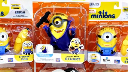 New Grus Minions Collection Dracula Stuart Pirate Caveman Build-A-Minion Spinning Bob DCT