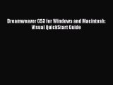 [PDF Download] Dreamweaver CS3 for Windows and Macintosh: Visual QuickStart Guide [Read] Online