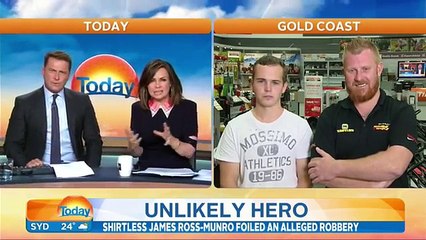 Today Show host Karl Stefanovic in stitches over Oporto robbery heroes