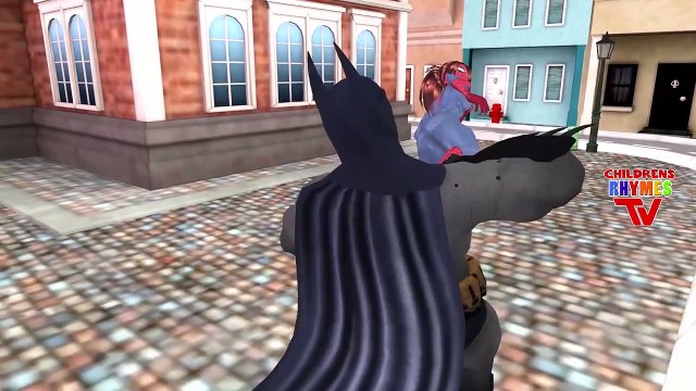 Finger Family Children Nursery Rhymes Spiderman Vs Batman Cartoons | Daddy Finger Family Songs