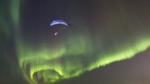 Breathtaking Paraglide Flight Through Aurora Borealis | Horacio Llorens