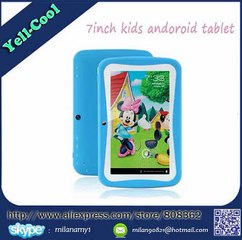 7inch educational tablets for kids android 5.1 dual camera with rubber case best trend christmas gift 2015-in Tablet PCs from Computer