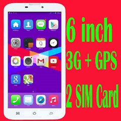 Promotional 3G IPS Screen Phone Call Tablet PC WCDMA SIM BlueT Smart Quad Core S6 6 inch Android Tablet for Gift Free Shipping-in Tablet PCs from Computer