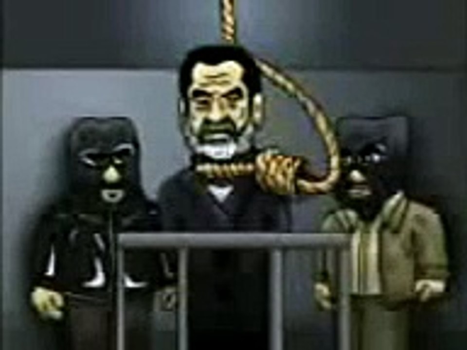 فلم كارتون اعدام الجرم اللقيط صدام ابن صبحه 2015