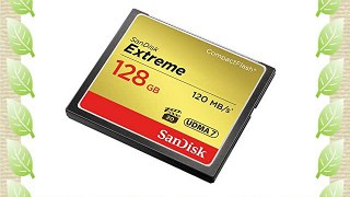 SanDisk SDCFXSB-128G-FFP Tarjeta de memoria Compact Flash de 128 GB dorado