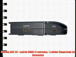 Goobay AVS 20 - Ladr?n HDMI (2 entradas 1 salida) [Importado de Alemania]