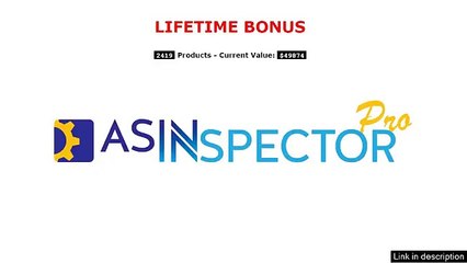 ASINSpector Review - Lifetime Bonus