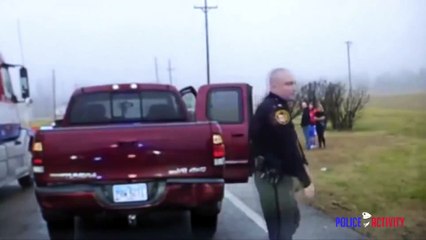 Un policier se fait écraser par un camion