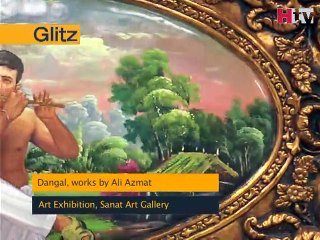 #Dangal by #AliAzmat covered by HTV.  #SanatGallery #Art #ArtExhibition #ContemporaryArt #ArtFromPakistan #Sanat #SanatInitiative #5January2016