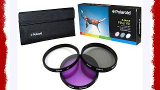 Polaroid Optics juego de filtros de 77 mm de 3 piezas (UV CPL FLD)