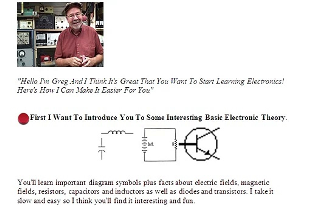 Start Learning Electronics , Introduction To Basic Electronics