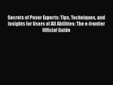 Secrets of Poser Experts: Tips Techniques and Insights for Users of All Abilities: The e-frontier