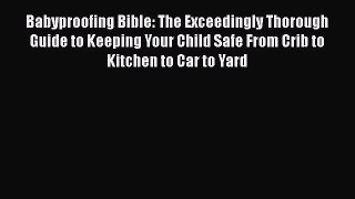 Babyproofing Bible: The Exceedingly Thorough Guide to Keeping Your Child Safe From Crib to