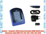 Bater?a   Cargador (USB/Coche/Corriente) DMW-BCM13 para Panasonic Lumix DMC-FT5 TS5 TZ37 TZ40