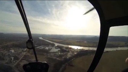 Eurocopter EC 175 Flying over atlantic ocean HD