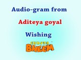 Audio-gram from Aditeya Goyal Wishing Chhota Bheem Happy Birthday