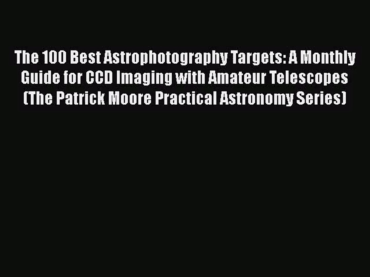 100 best astrophotography targets