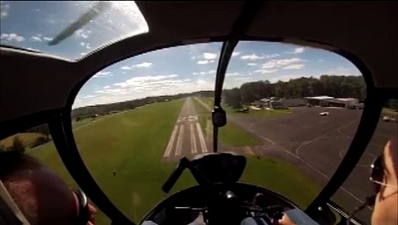 Eurocopter EC 175 transporting civilians in heliport Go pro