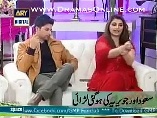 Fight of Javeria Saud in a Live Show of Nida Yasir