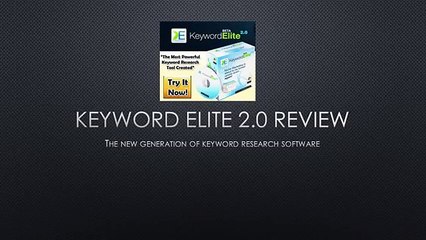 Keyword Elite 2.0 Review- Powerful Keyword Research Tool