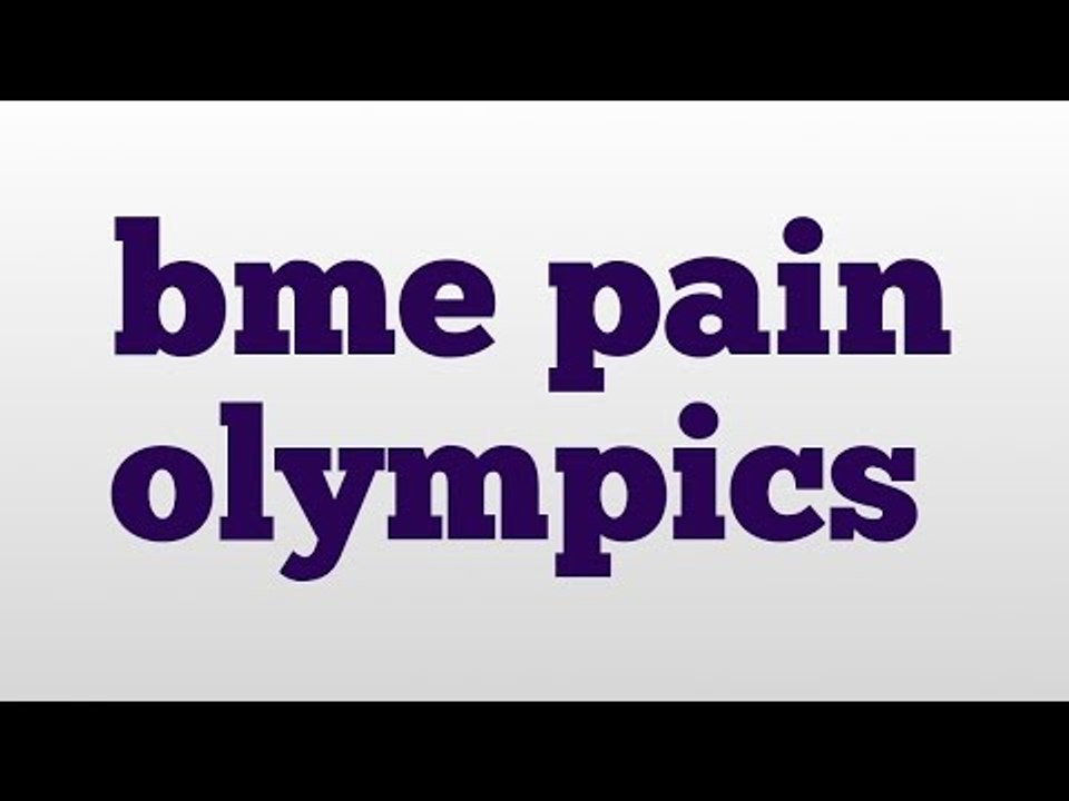 Bme Pain Olympic Official Video